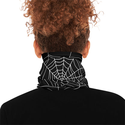 Secret ID Spider Web White Black Multifunctional Neck Gaiter