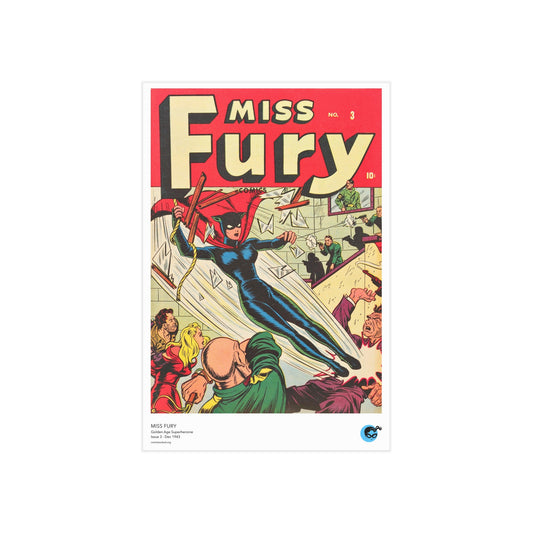 Miss Fury 3 Cover Golden Age Mini Print