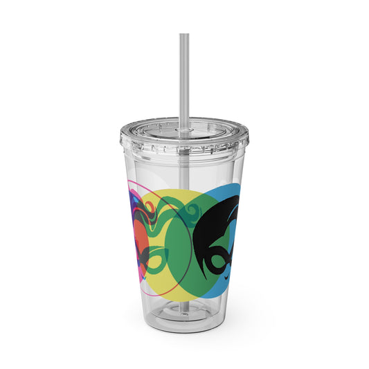 Masked Vigilante We Love Comics ComicBoooked! Sunsplash Tumbler with Straw
