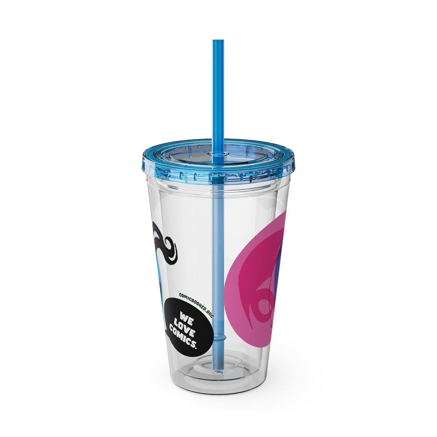 Masked Vigilante We Love Comics ComicBoooked! Sunsplash Tumbler with Straw