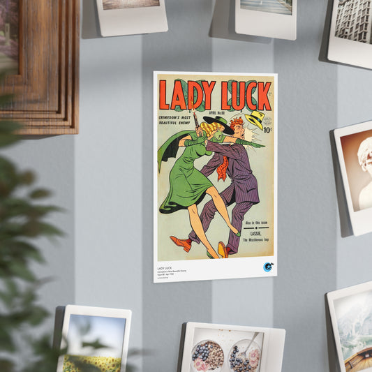 Lady Luck 88 Cover Golden Age Mini Print