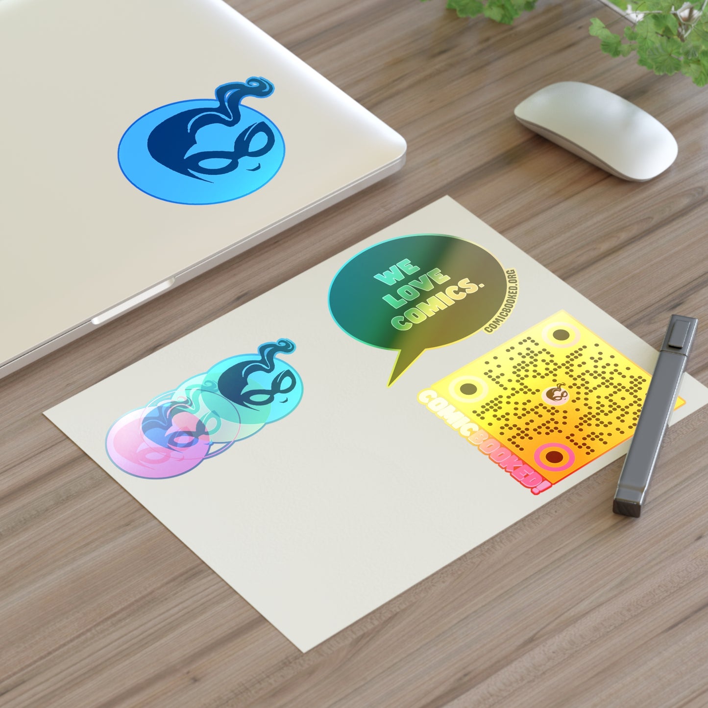 Masked Vigilante We Love Comics ComicBooked! Sticker Sheet
