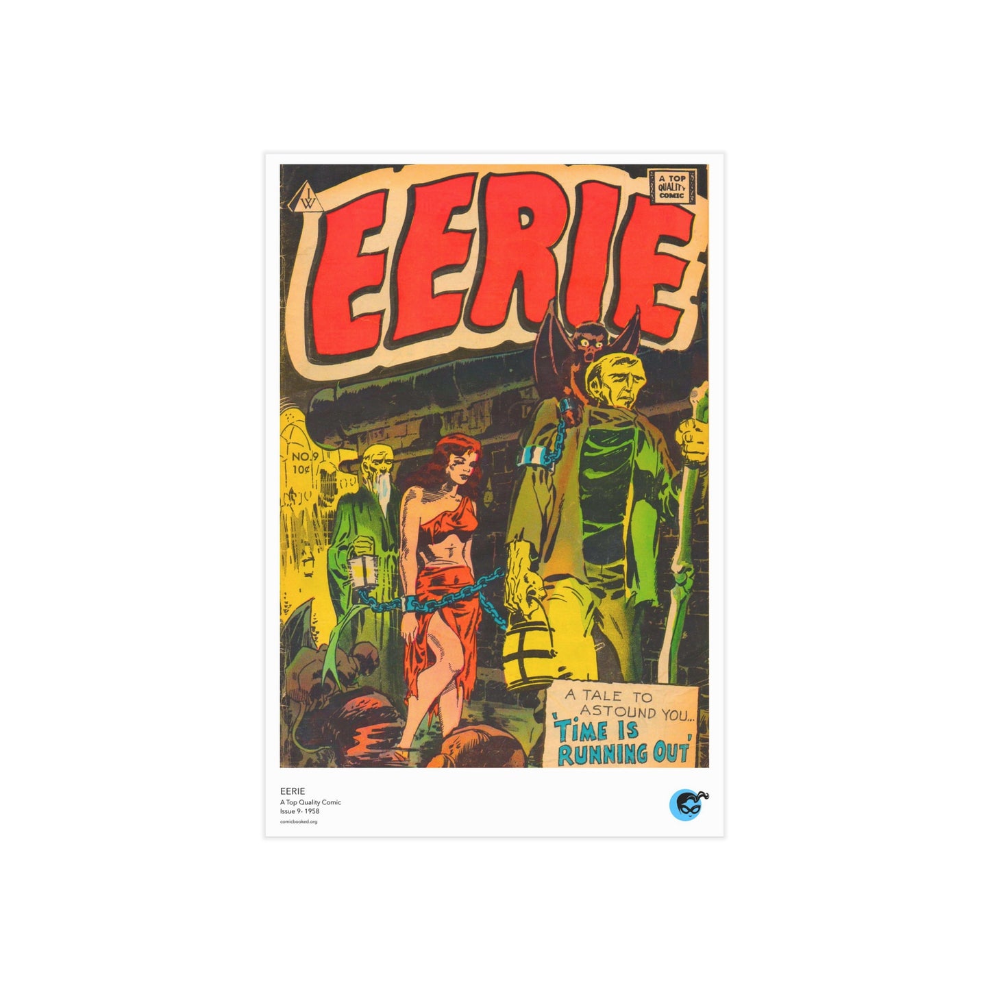 Eerie 9 Cover Golden Age Mini Print