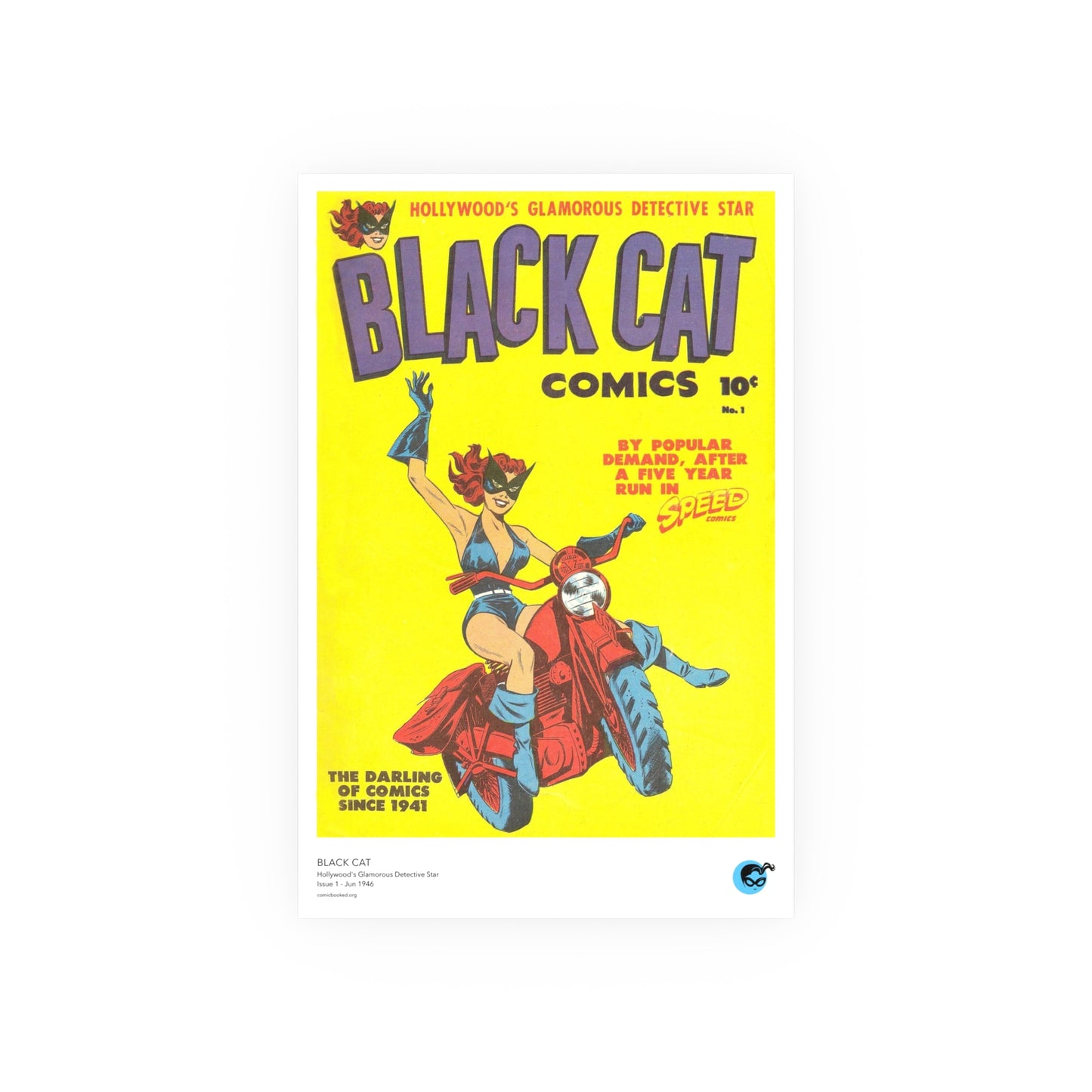 Black Cat 1 Cover Golden Age Poster