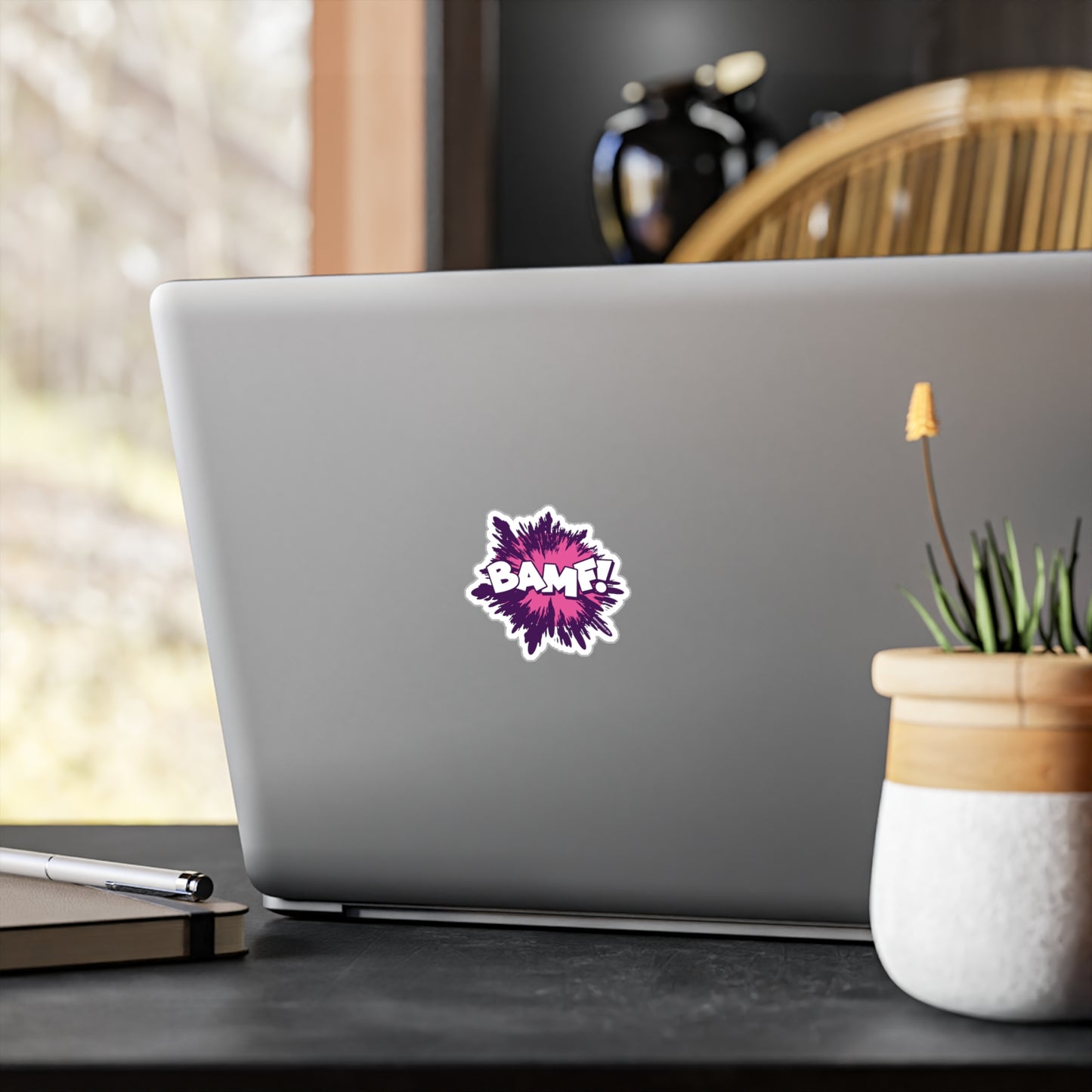 BAMF! Blerdy Bird Kiss-Cut Vinyl Decal