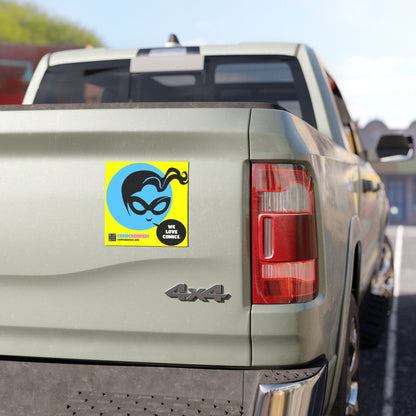 Masked Vigilante We Love Comics ComicBooked! Square Car Magnet