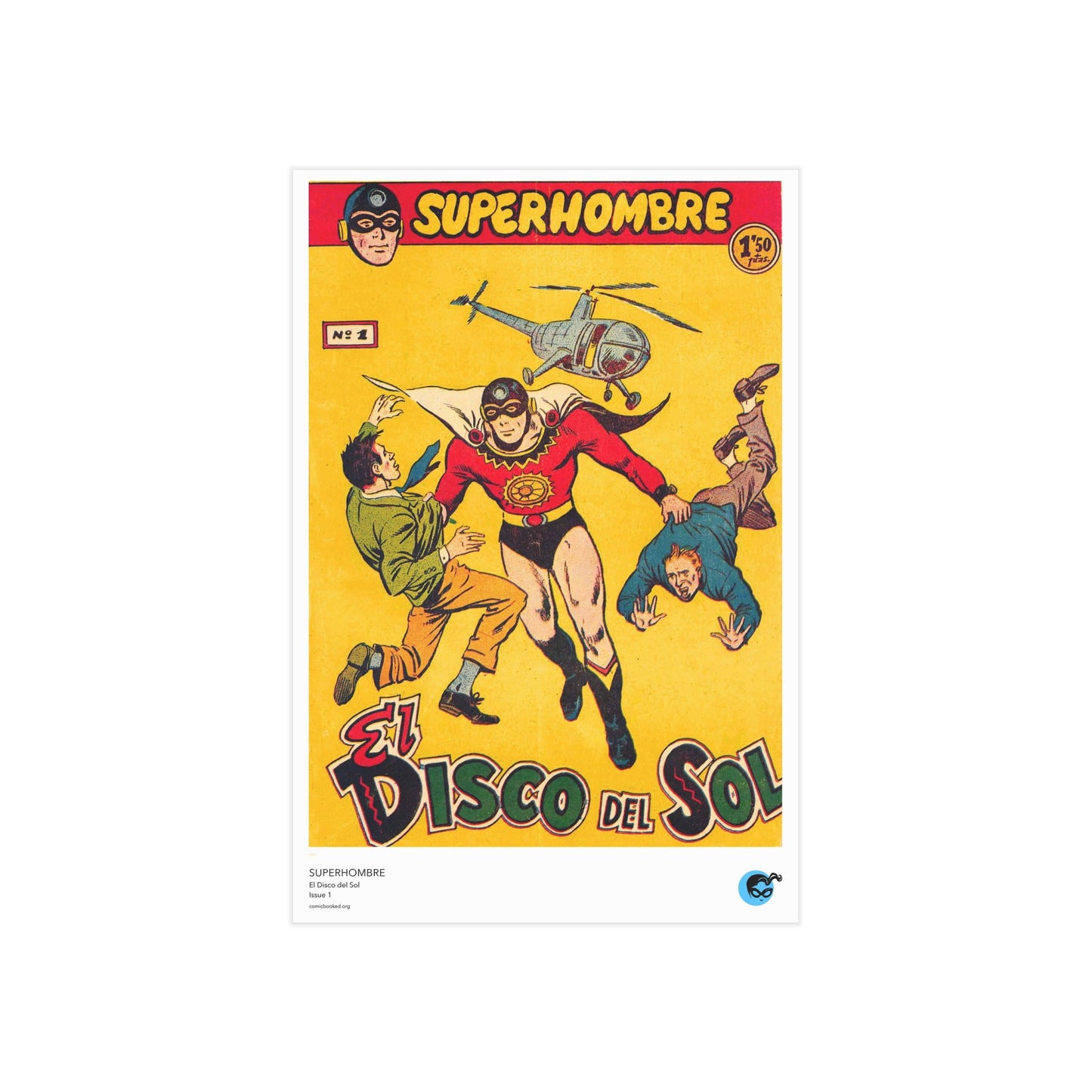 Superhombre 1 Cover Golden Age Mini Print