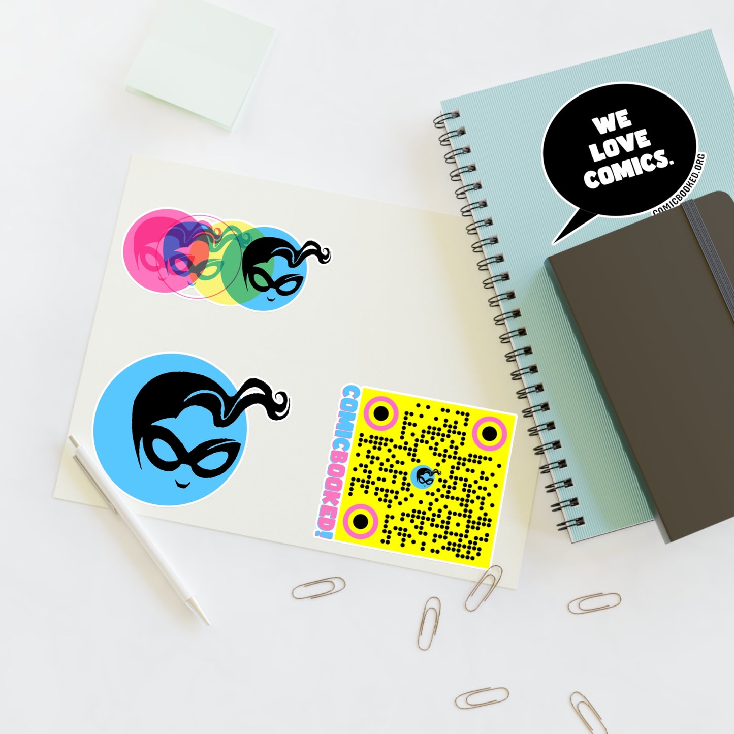 Masked Vigilante We Love Comics ComicBooked! Sticker Sheet