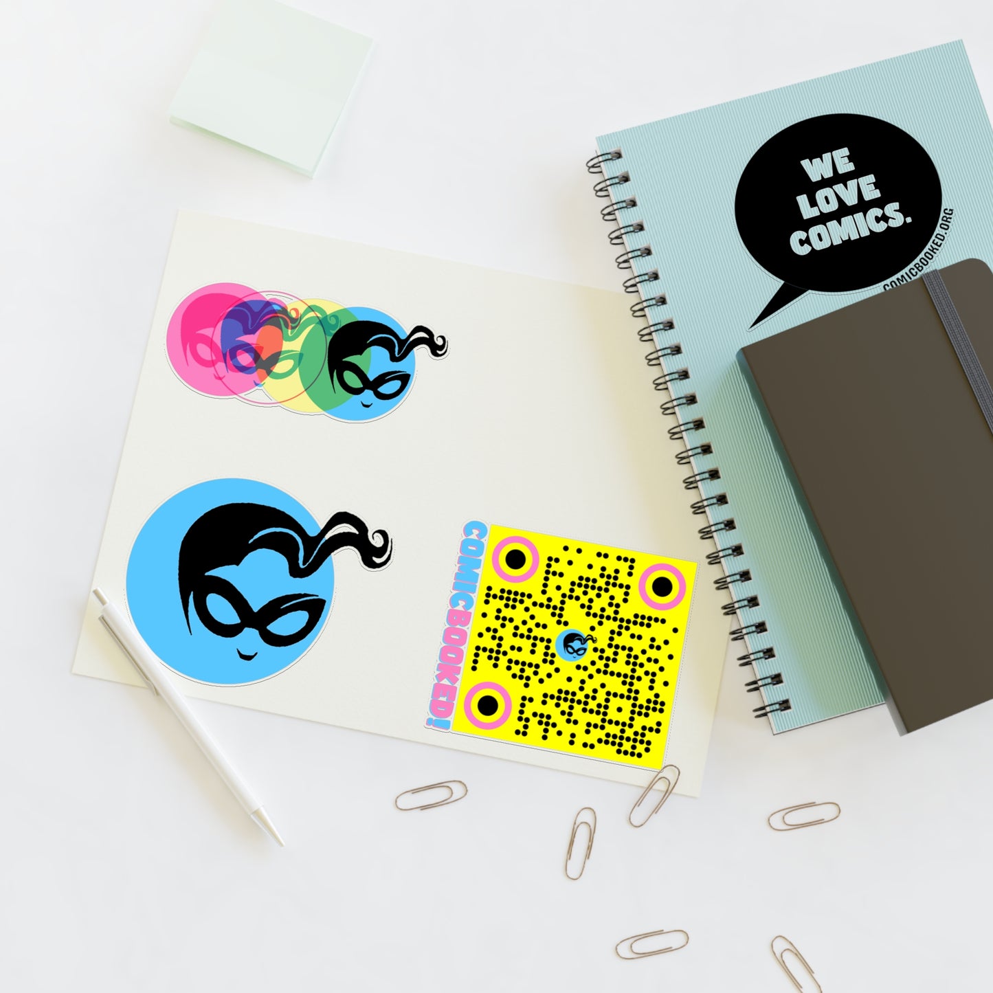 Masked Vigilante We Love Comics ComicBooked! Sticker Sheet