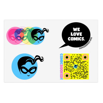 Masked Vigilante We Love Comics ComicBooked! Sticker Sheet