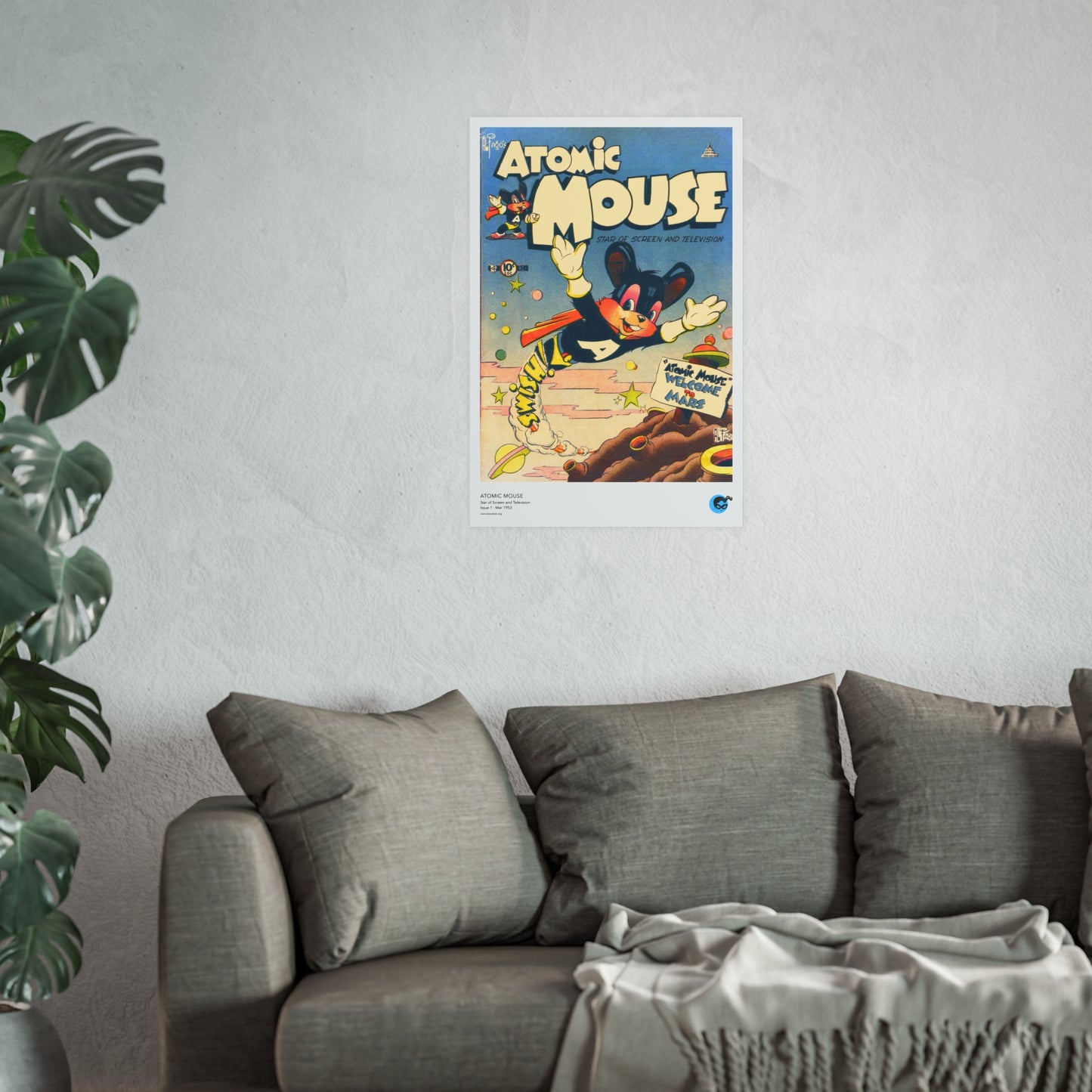Atomic Mouse 1 Cover Golden Age Poster
