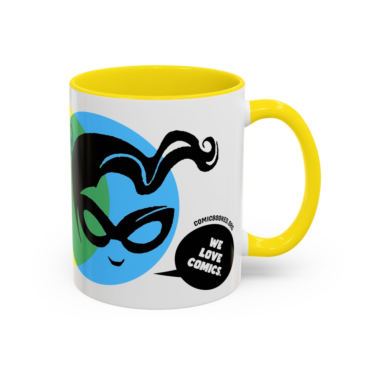 Masked Vigilante We Love Comics ComicBooked! Mug - 8 Colorful Options