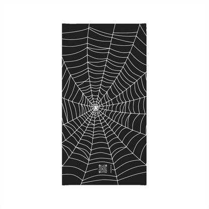 Secret ID Spider Web White Black Multifunctional Neck Gaiter