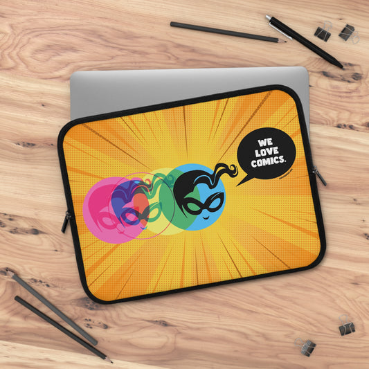 Orange Masked Vigilante We Love Comics ComicBooked! Laptop Sleeve