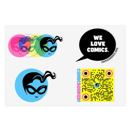 Masked Vigilante We Love Comics ComicBooked! Sticker Sheet